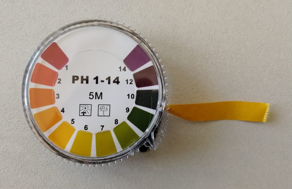 cartina al tornasole per misurare il pH